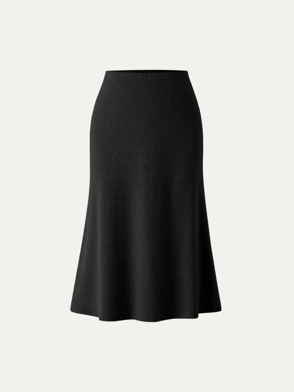 NWT OGL Soft Thermal Pull-On Midi Skirt in black